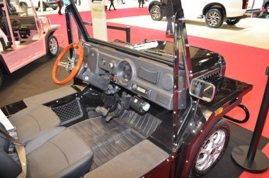 Paris, Fransa - 02 Ekim 2018: Paris Motor Fuarında Moke