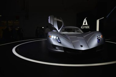 Frankfurt, Almanya, 13-2017: Iaa 2017 'de baykuş parkı