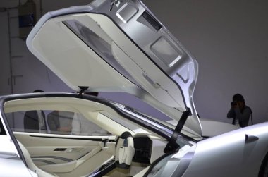 Frankfurt, Almanya, 13-2017: Iaa 2017 'de baykuş parkı