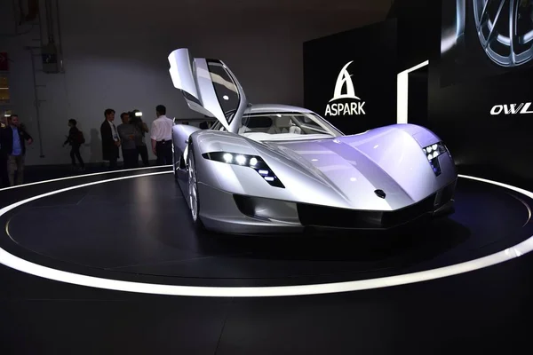 Frankfurt, Germany, September 13-2017: Aspark OWL at IAA 2017 — Stock Photo, Image