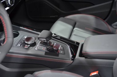 Frankfurt, Almanya, 13 Eylül 2017: Audi A4 Avant Sport g-tron Iaa 2017