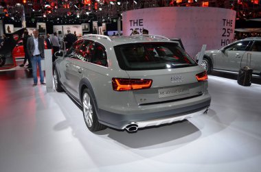 Frankfurt, Almanya, 13 Eylül 2017: Audi A6 Allroad quattro, Iaa 2017