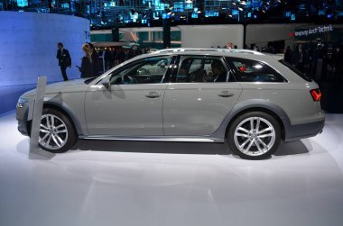 Frankfurt, Almanya, 13 Eylül 2017: Audi A6 Allroad quattro, Iaa 2017