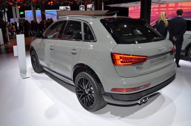 Frankfurt, Almanya, 13-2017: Iaa 2017 'de Audi Q3