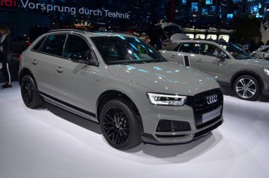 Frankfurt, Almanya, 13-2017: Iaa 2017 'de Audi Q3