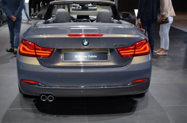 Frankfurt, Almanya, 12-2017: Bmw 4 Serisi Cabrio, Iaa 2017