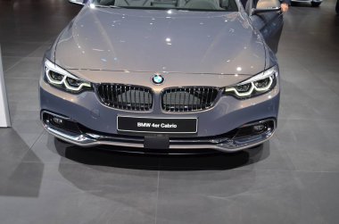 Frankfurt, Almanya, 12-2017: Bmw 4 Serisi Cabrio, Iaa 2017