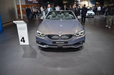 Frankfurt, Almanya, 12-2017: Bmw 4 Serisi Cabrio, Iaa 2017