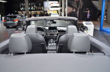 Frankfurt, Almanya, 12-2017: Bmw 4 Serisi Cabrio, Iaa 2017