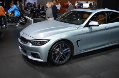 Frankfurt, Almanya, 12-2017: Bmw 4 Serisi Gran Coupe, Iaa 2017