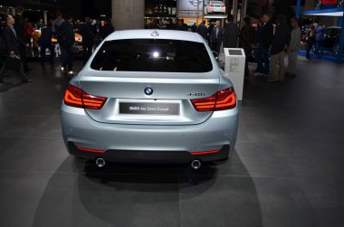 Frankfurt, Almanya, 12-2017: Bmw 4 Serisi Gran Coupe, Iaa 2017
