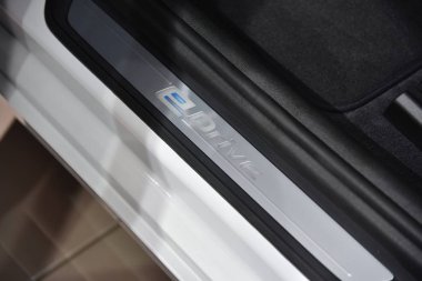 Frankfurt, Almanya, 12-2017: Iaa 2017 'de Bmw 5 Serisi