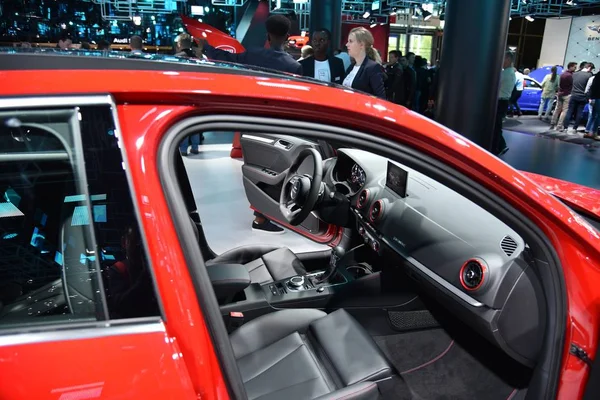 Frankfurt, Germany, September 14-2017: Audi S3 at IAA 2017 — Stock Photo, Image