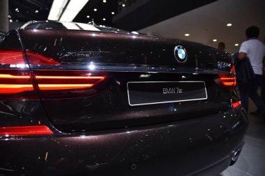 Frankfurt, Almanya, 12-2017: Iaa 2017 'de Bmw 7 Serisi