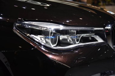 Frankfurt, Almanya, 12-2017: Iaa 2017 'de Bmw 7 Serisi