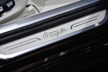 Frankfurt, Almanya, 12-2017: Iaa 2017 'de Bmw 7 Serisi