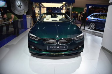 Frankfurt, Almanya, 12-2017: Bmw Alpina B4, Iaa 2017