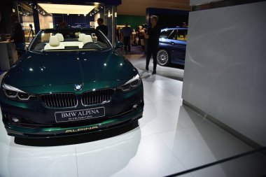 Frankfurt, Almanya, 12-2017: Bmw Alpina B4, Iaa 2017