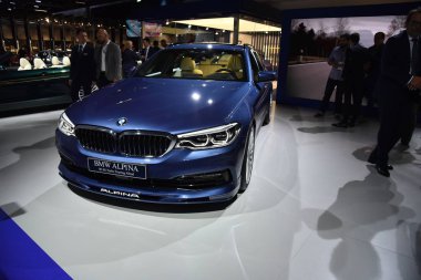 Frankfurt, Almanya, 12-2017: Iaa 2017 'de Bmw Alpina B5