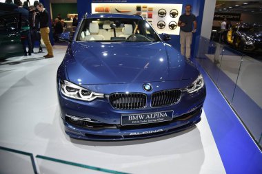Frankfurt, Almanya, 12-2017: Bmw Alpina D3 Iaa 2017 Turu