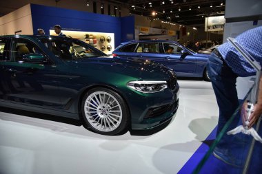 Frankfurt, Almanya, 12-2017: Iaa 2017 'de Bmw Alpina D5