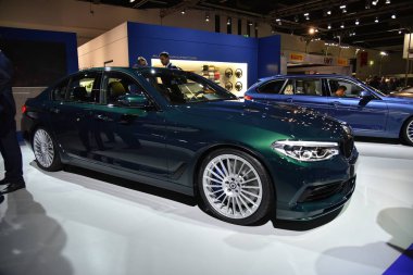 Frankfurt, Almanya, 12-2017: Iaa 2017 'de Bmw Alpina D5