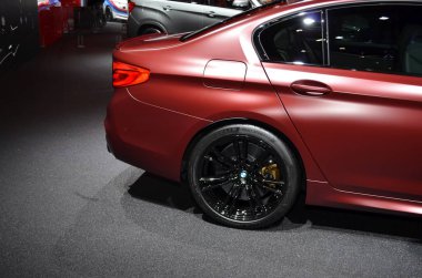 Frankfurt, Almanya, 12-2017: Iaa 2017 'de Bmw M5