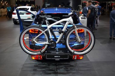 Frankfurt, Almanya, 12-2017: Iaa 2017 'de Bmw X1