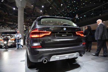 Frankfurt, Almanya, 12-2017: Iaa 2017 'de Bmw X3