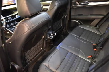 Sofya, Bulgaristan, 13-2017: Sofya Motor Fuarında Alfa Romeo Stelvio