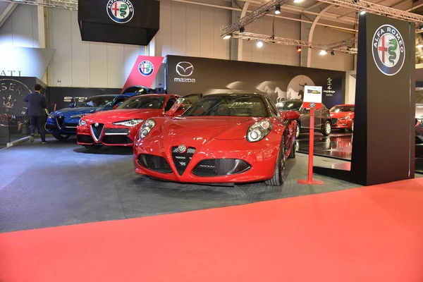 Sofia, Bulgaria, October 13-2017: Alfa Romeo 4C Spider at Sofia Motor Show — Stock Photo, Image