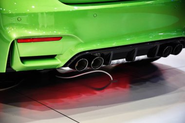 Sofya, Bulgaristan, 13-2017: Sofya Motor Fuarında Bmw M4