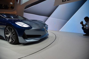 Frankfurt, Almanya, 14 Eylül 2017: Iaa 2017 Borgward Isabella