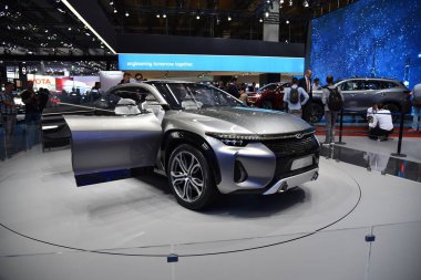 Frankfurt, Almanya, 12 Eylül 2017: Chery Tiggo Coupe Concept, Iaa 2017