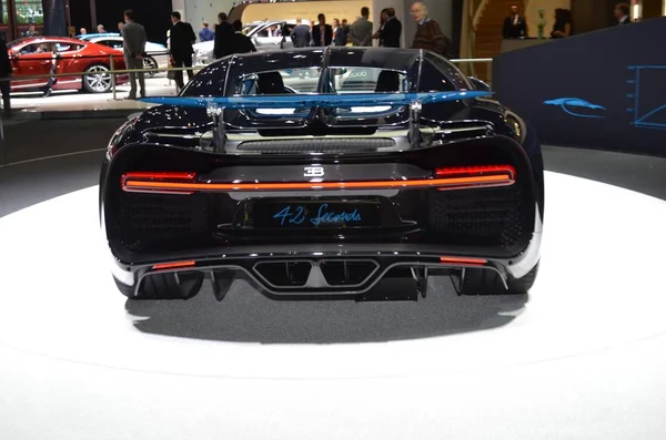 Frankfurt, Alemanha, 13 de setembro de 2017: Bugatti Chiron no IAA 2017 — Fotografia de Stock