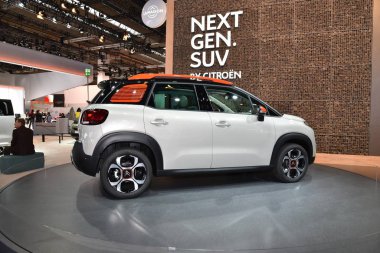 Frankfurt, Almanya, 14-2017: Iaa 2017 'de Citroen C3 Havalimanı