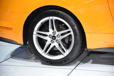Frankfurt, Almanya, 12-2017: Ford Mustang Iaa 2017