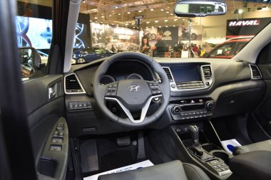 Sofya, Bulgaristan, 13-2017: Sofya Motor Fuarında Hyundai Tucson