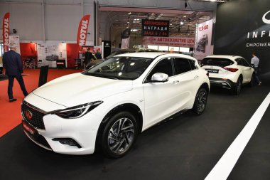 Sofya, Bulgaristan, 13-2017: Sofya Motor Fuarında Infiniti Q30