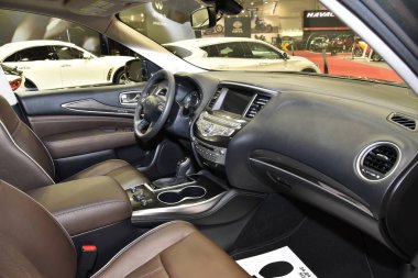 Sofya, Bulgaristan, 13-2017: Sofya Motor Fuarında Infiniti Qx60