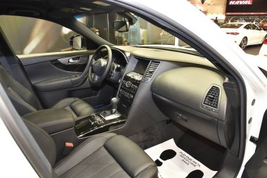 Sofya, Bulgaristan, 13-2017: Sofya Motor Fuarında Infiniti Qx70