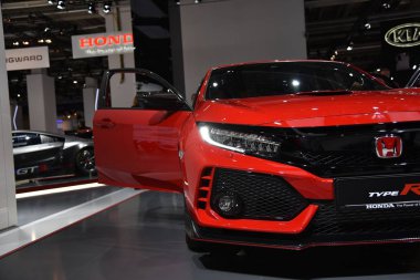 Frankfurt, Almanya, 12-2017: Iaa 2017 'de Honda Civic Type R