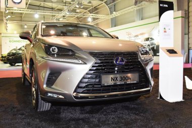 Sofya, Bulgaristan, 13-2017: Lexus Nx Sofya Motor Fuarında saat 300
