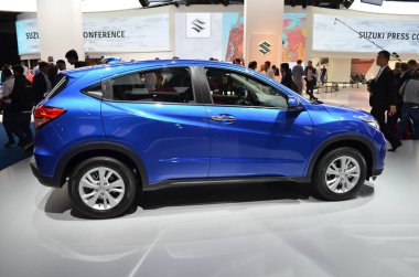 Frankfurt, Almanya, 12-2017: Iaa 2017 'de Honda Hr-V