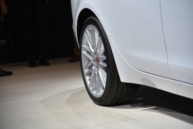 Frankfurt, Almanya, 12-2017: Iaa 2017 'de Jaguar Xf