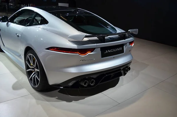 Frankfurt, Almanya, 12-2017: Jaguar F-Type Svr, Iaa 2017 — Stok fotoğraf