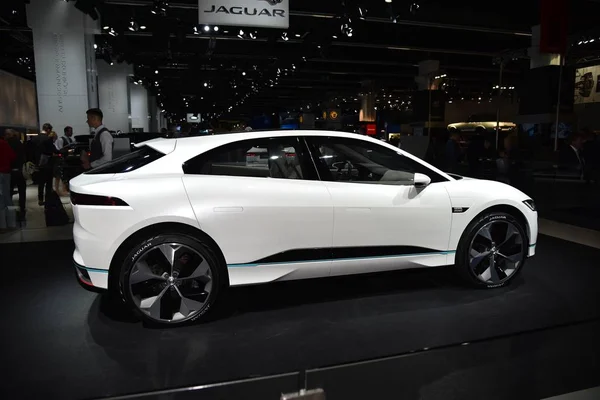 Frankfurt, Germany, September 12-2017: Jaguar i-Pace Electric Concept at IAA 2017 — ストック写真