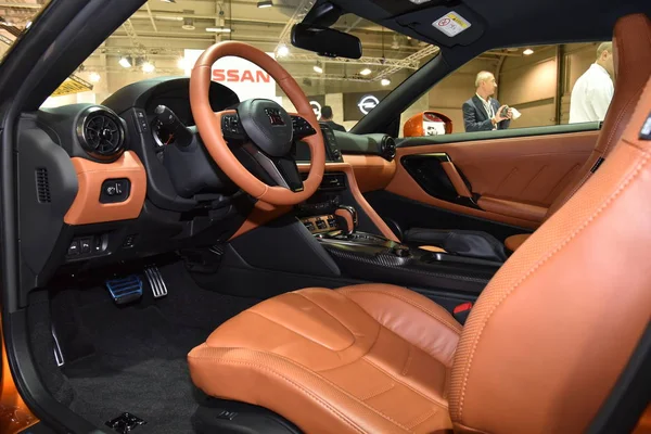 Szófia, Bulgária, 2017. október 13-13.: Nissan Gt-R a Sofia Motor Show-n — Stock Fotó