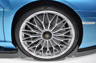 Frankfurt, Almanya, 13 Eylül 2017: Lamborghini Aventador Iaa 2017