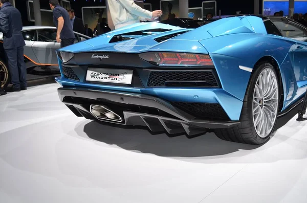 Frankfurt, Alemanha, 13 de setembro de 2017: Lamborghini Aventador no IAA 2017 — Fotografia de Stock